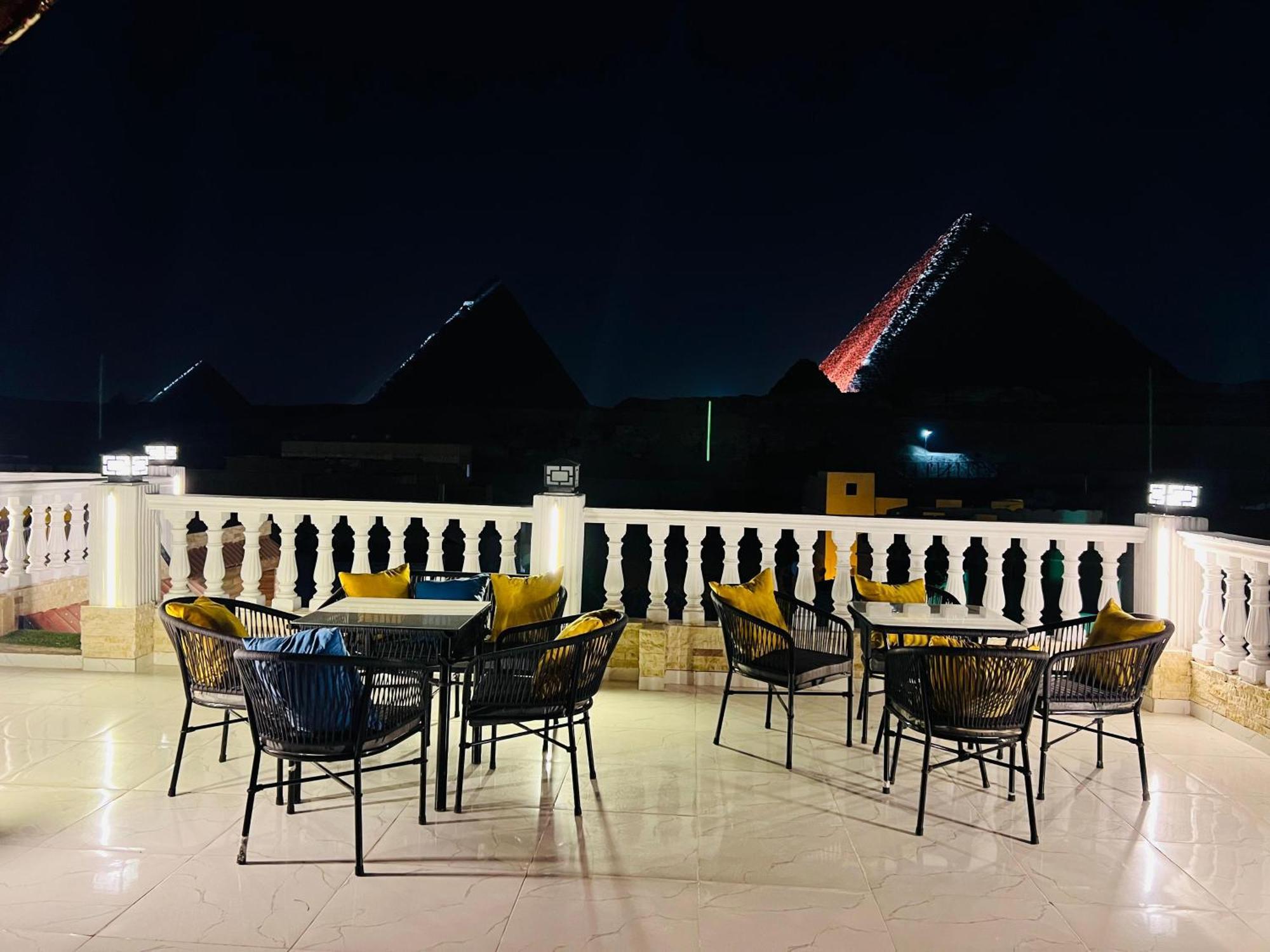 New Scarab Pyramids View Hotell Kafret el-Gabal Exteriör bild