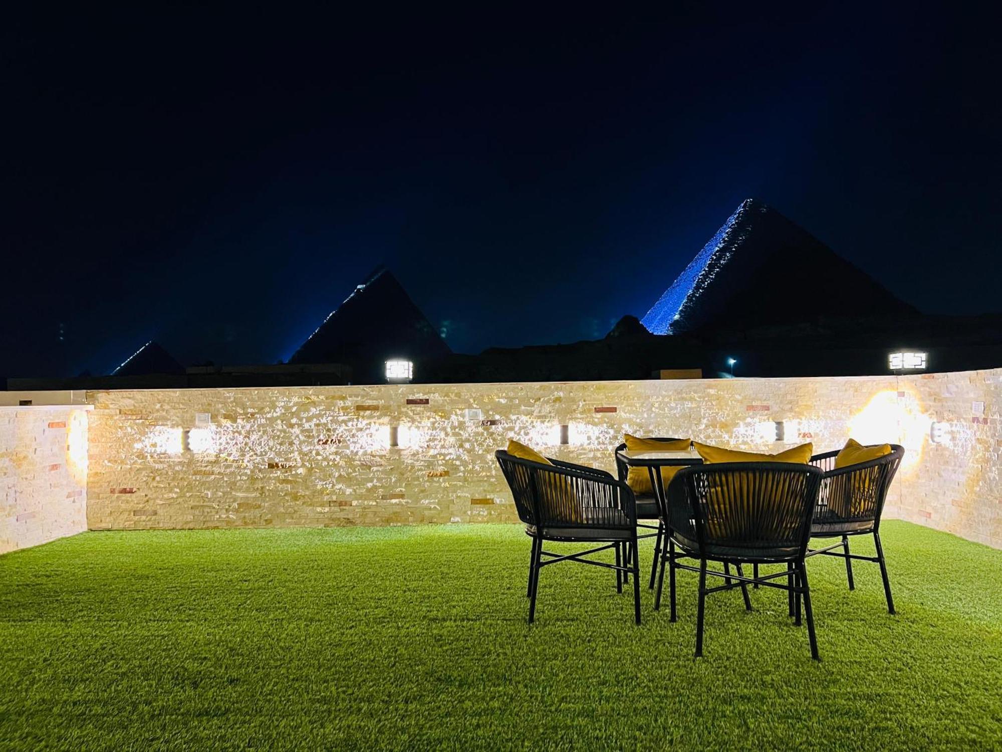 New Scarab Pyramids View Hotell Kafret el-Gabal Exteriör bild